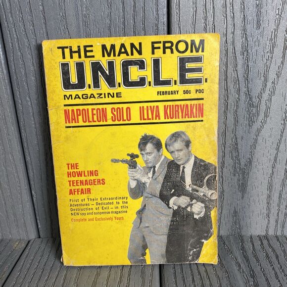 THE MAN FROM UNCLE/U.N.C.L.E. MAGAZINE 1966 February SPIES Volume 1 No. 1 Feb - Picture 1 of 11
